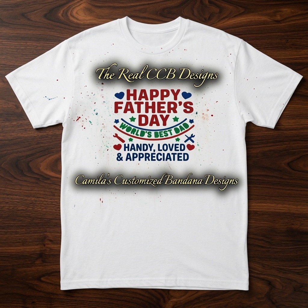 Screen printed custom Father’s Day addition T shirts - Image 2