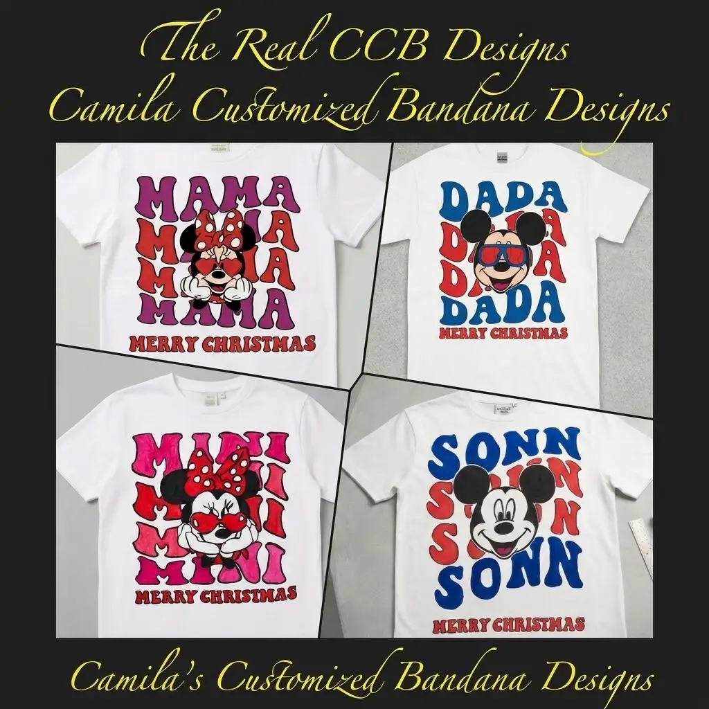 Christmas Hand Made Custom Painted T shirts
