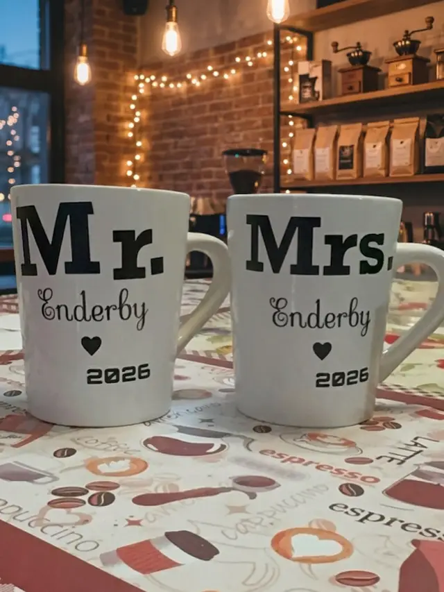 Custom made coffee cups